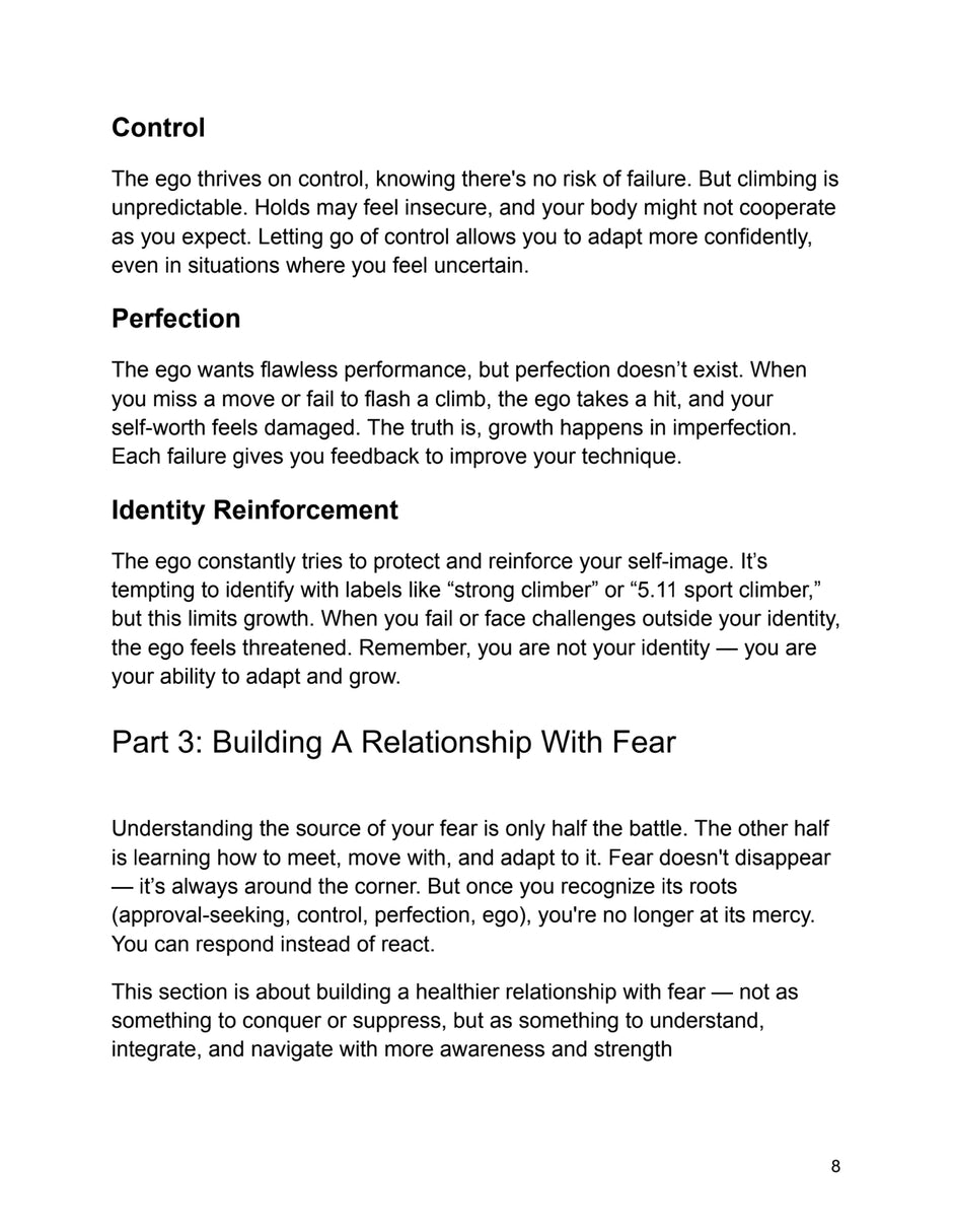 The Unburdened Climber- By Noah Brown